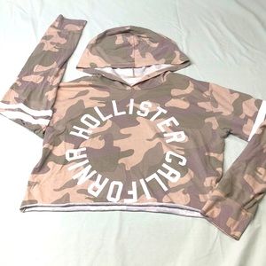 Camo Hollister crop top